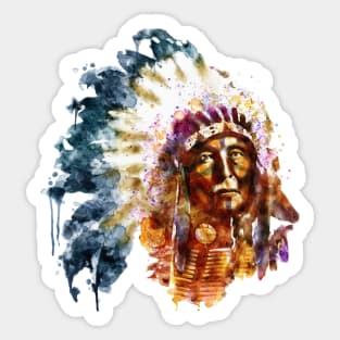 Native American Chief Sticker